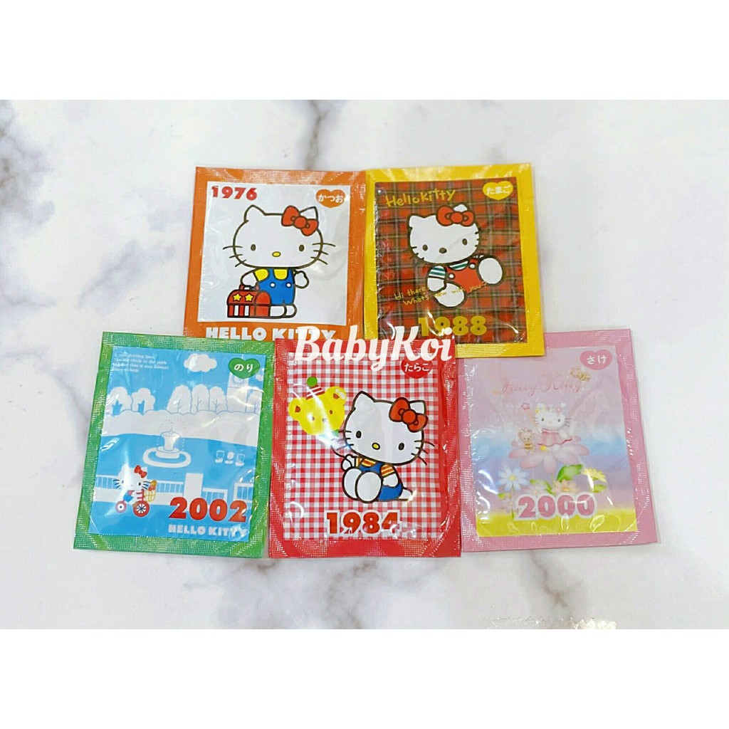 [Tách lẻ] Gia vị rắc cơm Hello Kitty nội địa Nhật cho bé (date 10/2022)