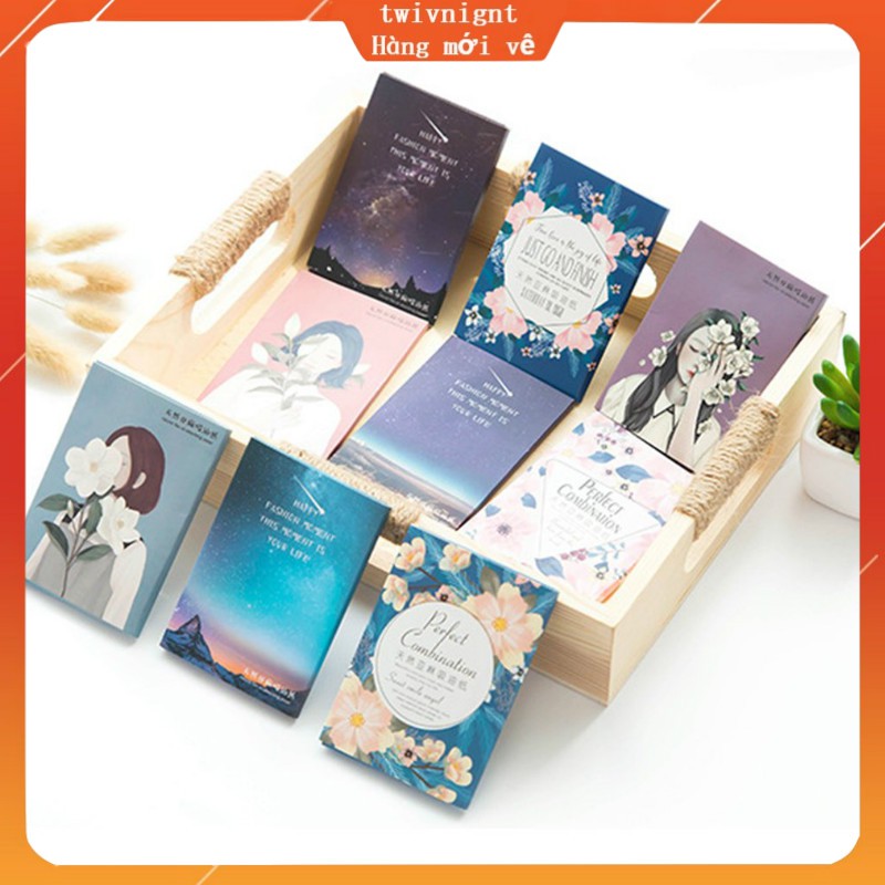 twivnignt Set 50 tờ giấy thấm dầu kiểm soát nhờn trên da mặt | BigBuy360 - bigbuy360.vn