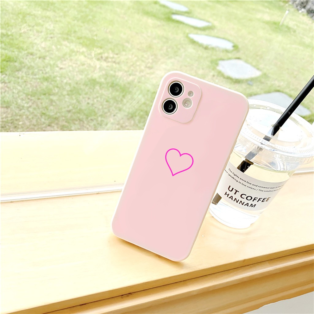 Ốp lưng iphone Trái Tim Cặp Đôi Dễ Thương ip 6S 6 7 plus 8 X XS Max XR 11 Pro max  12promax 13promax (a134)