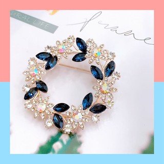 ( Ảnh Thật ) Cài áo_Charm Pha Lê Vòng Nguyệt Quế -Maihouse A76