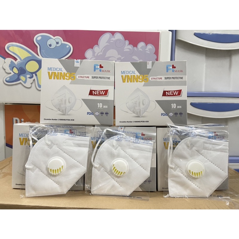 Khẩu trang VNN95 PtMASK có van | BigBuy360 - bigbuy360.vn