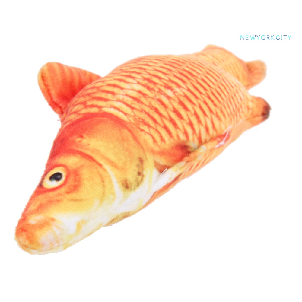 Đồ Chơi Cá Bông Có Catnip Tương Tác Gặm Răng Cho Mèo