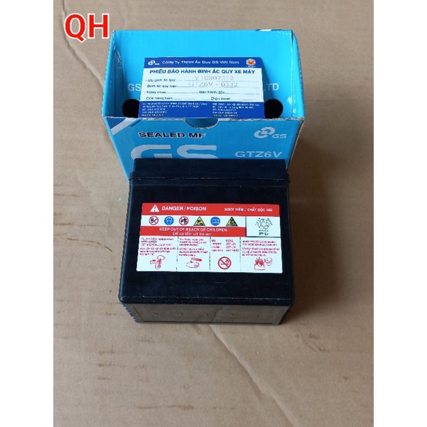 Ắc quy khô GS-GTZ6V 12V-5Ah