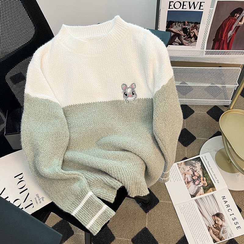 Áo sweater Cổ Tròn Dáng Rộng Phong Cách Thời Trang Mùa Thu Mới