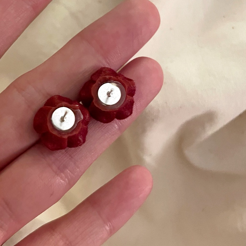 Đôi khuyên tai hình hoa hồng xinh xắn cho nữ