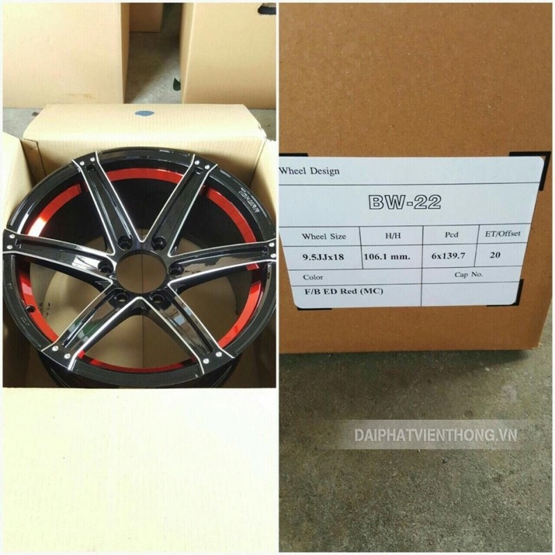 050 Mâm lazang xe ô tô 18 inch bw32