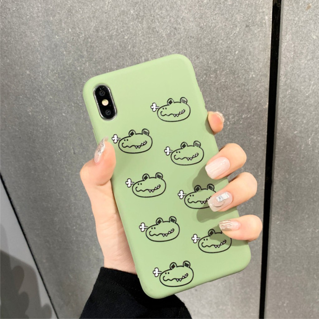 [ IPHONE ] Ốp Lưng Silicon Cá Sấu - B090 | BigBuy360 - bigbuy360.vn