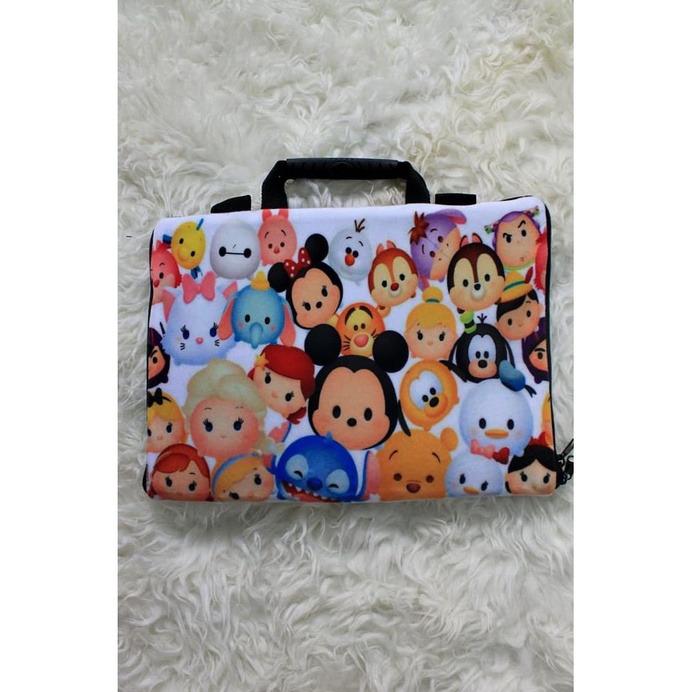 Túi Đựng Laptop Mềm In Hình Nhân Vật Disney 10 "& 11" - 12inch