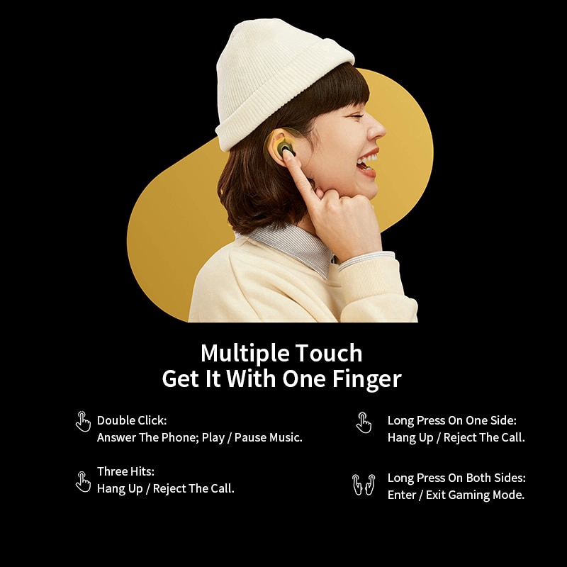 Tai nghe không dây Realme Buds Q tích hợp bluetooth 5.0 400mA dành cho điện thoại android và iPhone | BigBuy360 - bigbuy360.vn