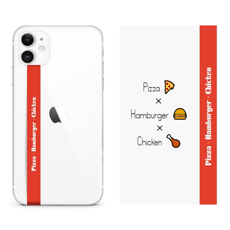 [COCOROO] Phone Strap fast food hamburger pizza chicken99 / dây phụ kiện điện thoại