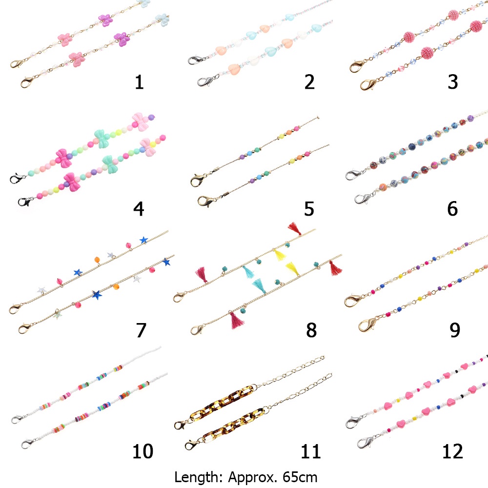 Dây đeo giữ mắt kính chống trượt bằng acrylic thời trang MIHAN1