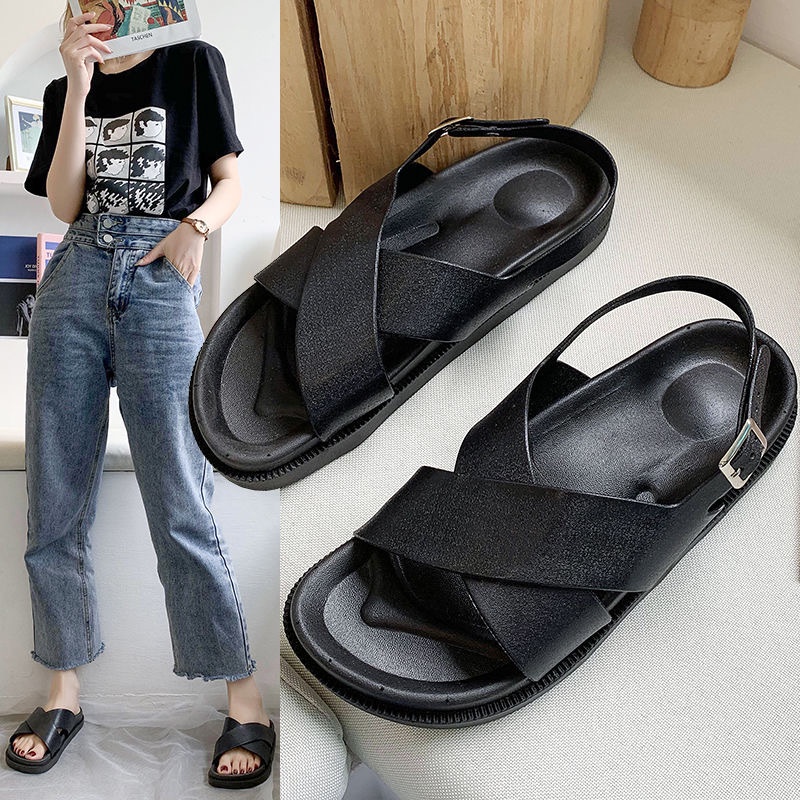 Sandal nữ, dép 2 quai ngang có quai hậu đi học, đi chơi thời trang sang chảnh đế cao su mềm dẻo A152 CUTE ACCESSORIES TO