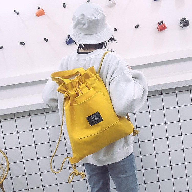 Túi tote balo tote vải canvas dây rút phong cách mới nhất năm TX35