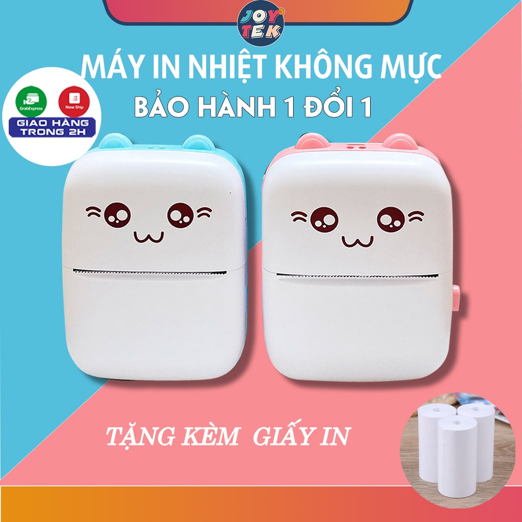 Máy in nhiệt Mini Bluetooth, Máy in ảnh, tài liệu, Phao, Nhãn dán, Hóa đơn không cần mực