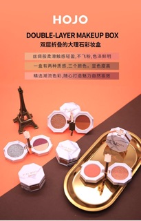 Phấn mắt HOJO 3 tầng kèm gương