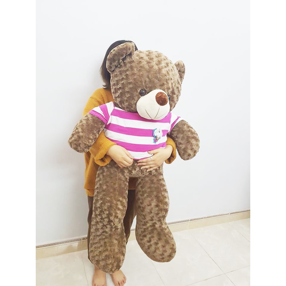 Gấu Bông Teddy Cao Cấp Khổ Vải 1m2 Cao 1m Xám Khói- Best Bear