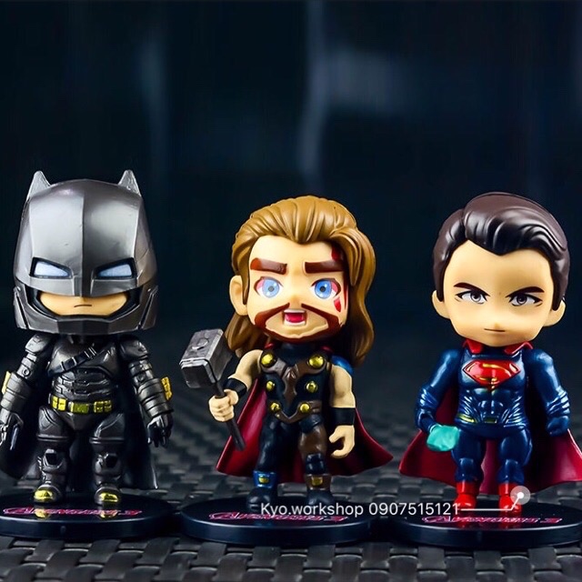 <Hàng loại 1> Mô hình hỗn hợp Chibi nhân vật Marvel & DC