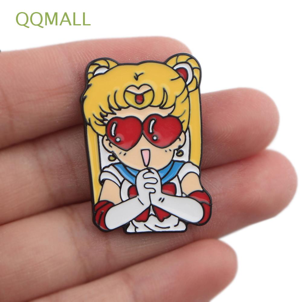 SAILOR MOON Ghim Cài Áo Hình Thủy Thủ Mặt Trăng Dễ Thương
