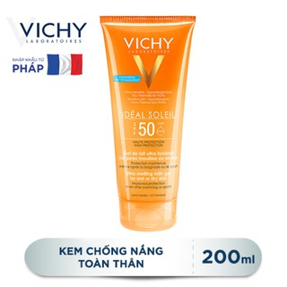 Kem chống nắng toàn thân Vichy Ideal Soleil Milk Gel SPF50 200ml