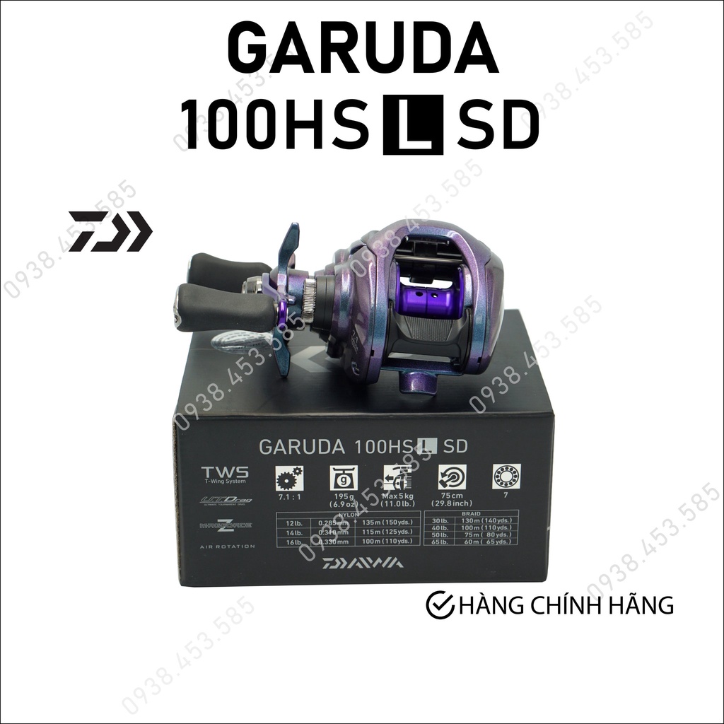 máy câu DAIWA GARUDA 100HSL SD