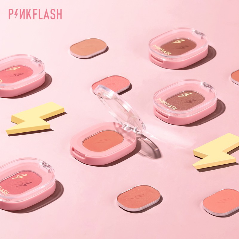 Phấn má hồng PinkFlash trang điểm tự nhiên 9 màu tùy chọn