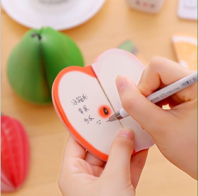 Giấy nhớ hình HOA QUẢ siêu cưng - Note, ghi chú đáng yêu, giá rẻ - Đồ dùng học tập xinh-Stick Note cute