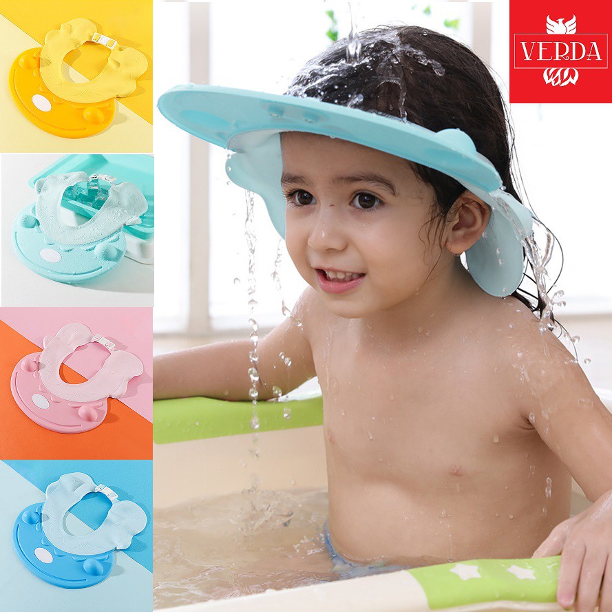 Mũ Gội Đầu Cho Bé Nón Tắm Cắt Tóc Chống Nắng Trẻ Em Silicon Cao Cấp Dễ Thương Gấu Koala Baby Shower Cap Bath Shampoo Hat