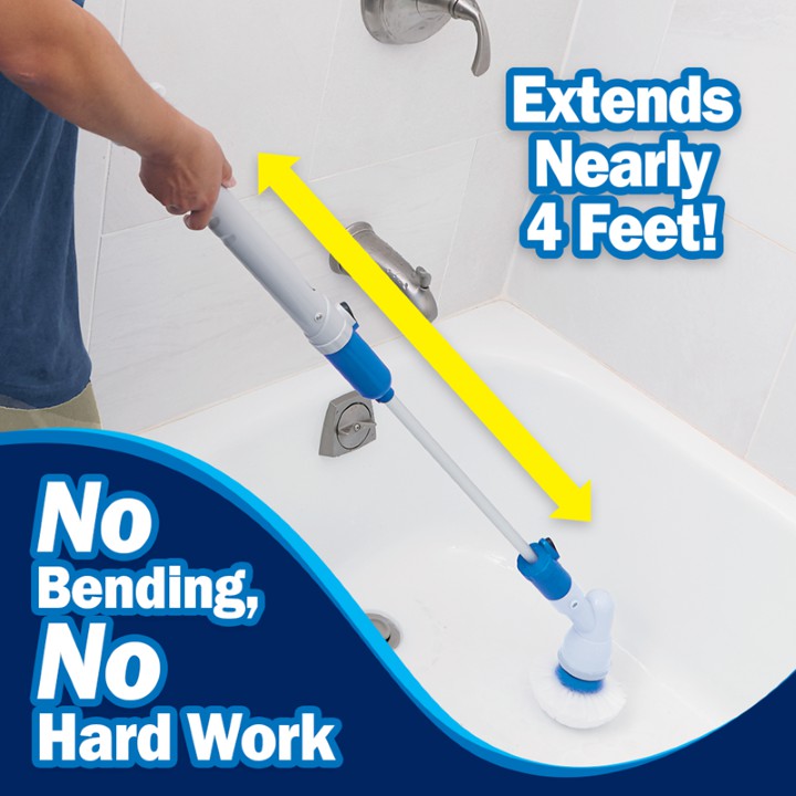 CHỔI ĐIỆN VỆ SINH, LAU CHÙI ĐA NĂNG HURRICANE SPIN SCRUBBER CAO CẤP