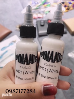 Mực xăm tatoo dynamic trắng 30ml