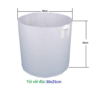 Chậu vải ươm cây có quai kích thước 30x25 - CH30