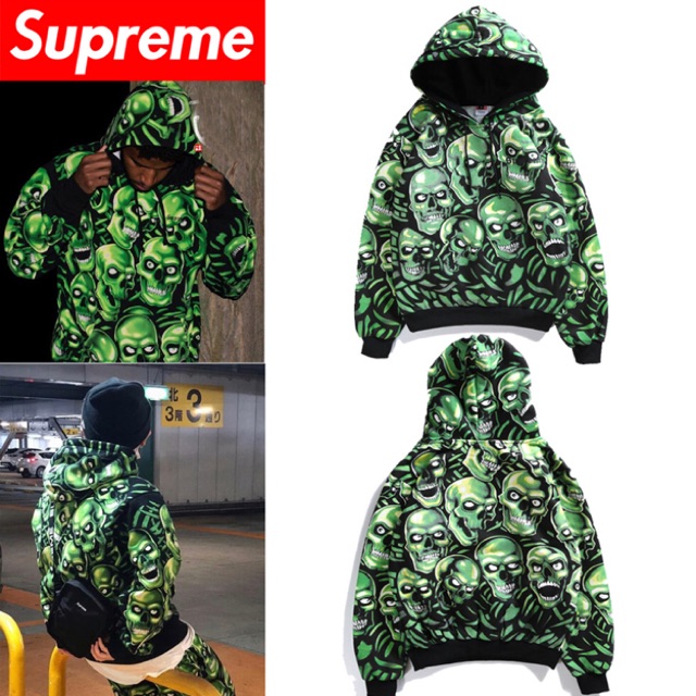 SUPREME: Skull Pile Hoodie Sweatshirt  Multi