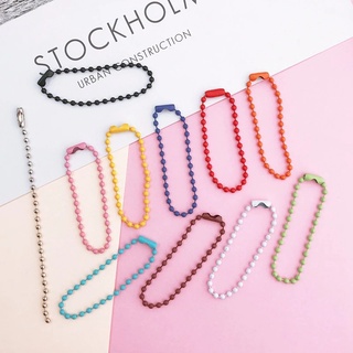 [IN STOCK]Set 100 chuỗi dây kết hạt vòng bi sắt tự làm móc khóa tiện dụng