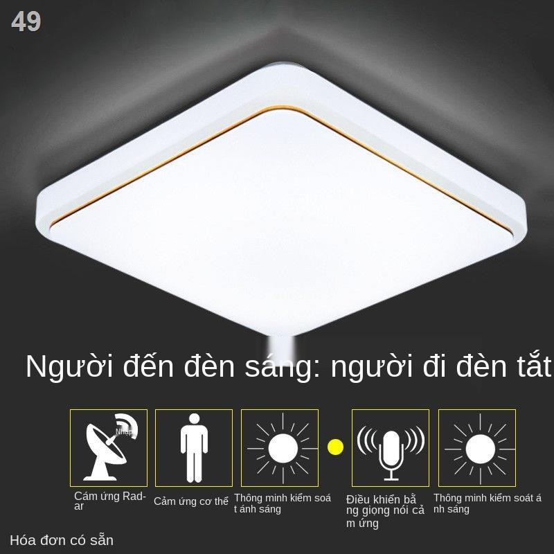 KĐèn LED điều khiển bằng giọng nói ánh sáng lối đi trần kỹ thuật radar âm thanh và thân hồng ngoại cảm biến hành