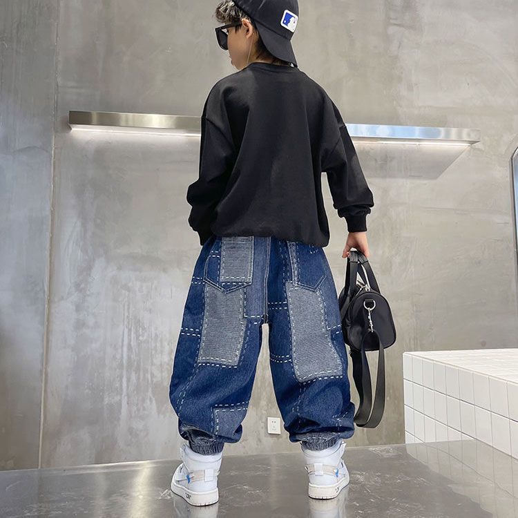 Mới Quần Jeans Thời Trang Năng Động Cho Bé Trai