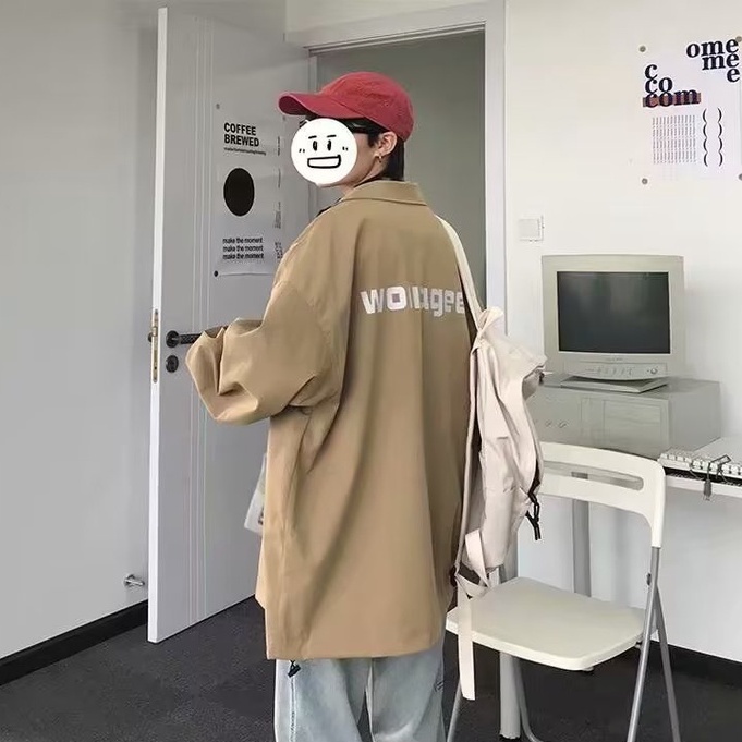 áo khoác gió 2 lớp thời trang unisex áo varsity jacket đồ đôi áo khoác kaki nữ trẻ tuổi chất đũi cao cấp áo khoác dù from rộng áo khoác cardigan