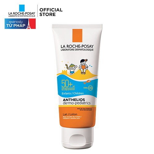 Kem chống nắng dạng sữa  dành cho trẻ em  SPF50+ UVB & UVA La Roche-Posay Anthelios Dermo Kid 100ml