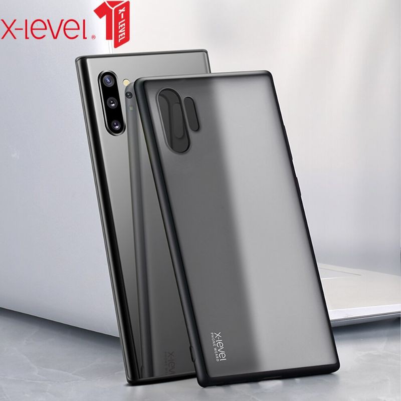 Ốp lưng samsung note 10 plus đen mờ - nillkin nhựa cứng chính hãng