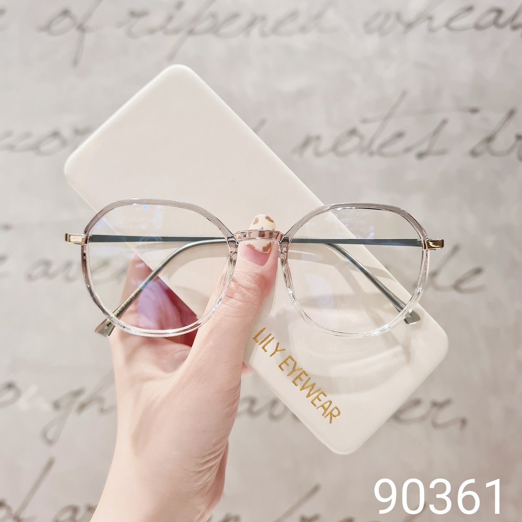Gọng kính cận nam nữ LILYEYEWEAR mắt tròn thanh mảnh nhẹ nhàng màu sắc thời trang 90361 | BigBuy360 - bigbuy360.vn
