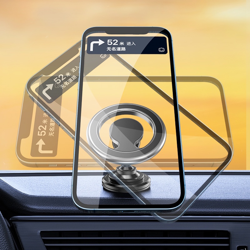 Giá Đỡ Điện Thoại Hít Nam Châm Gắn Lỗ Thông Gió Xe Hơi Cho iPhone 14 12 13 Pro Max