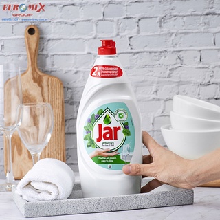 Nước rửa bát jar 900ml sensitive tea tree & mint# hàng nội địa séc -eu