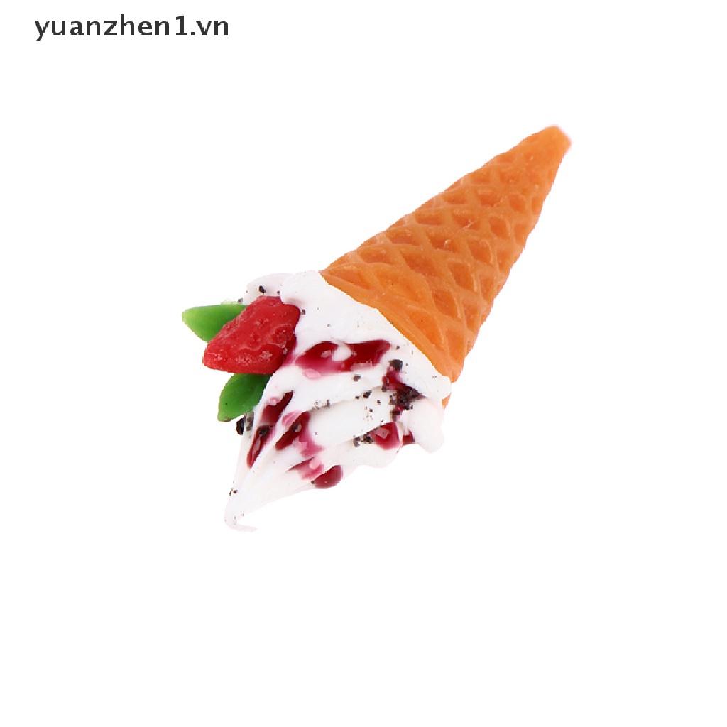 Zheng Nhà Búp Bê Đồ Chơi Thực Phẩm Và Cây Kem Mini Mô Phỏng Phong Cảnh Mini cone