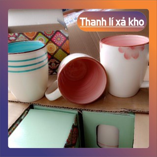 (thanh lý kho sỉ) Bộ 2 cốc sứ có quai xinh xắn