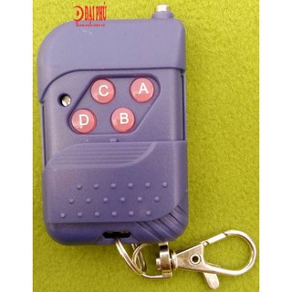 Remote 4 kênh học lệnh tần số 315Mhz màu tím