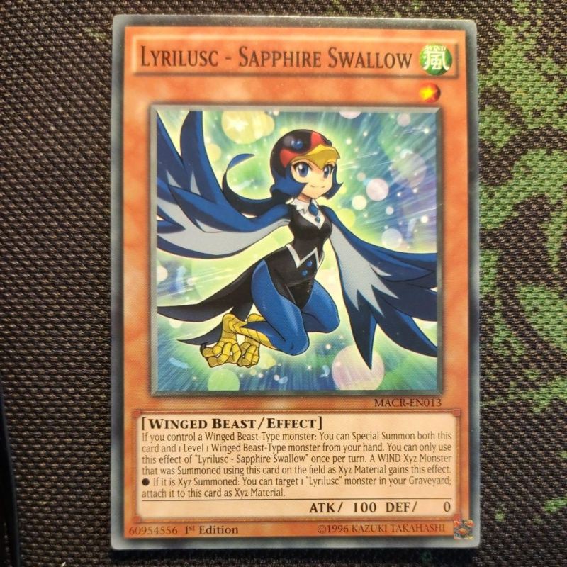 ather bài Yugioh: Lyrilusc - Sapphire Swallow - MACR-EN013 - Common