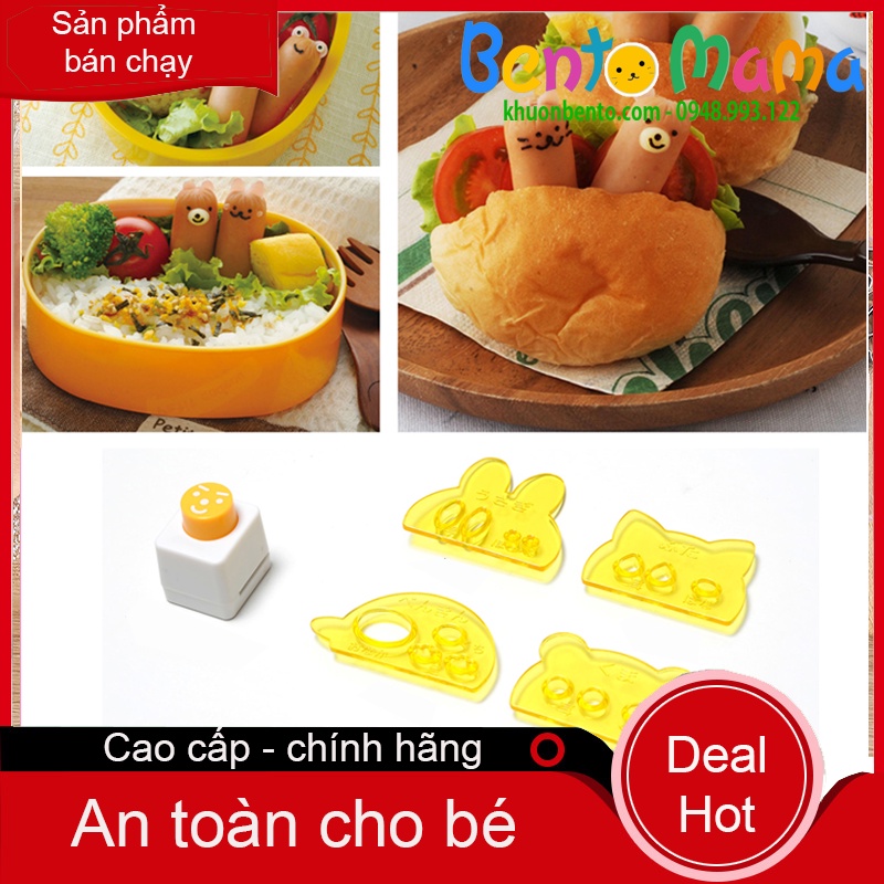 Bộ khuôn trang trí xúc xích chính hãng xách nhật