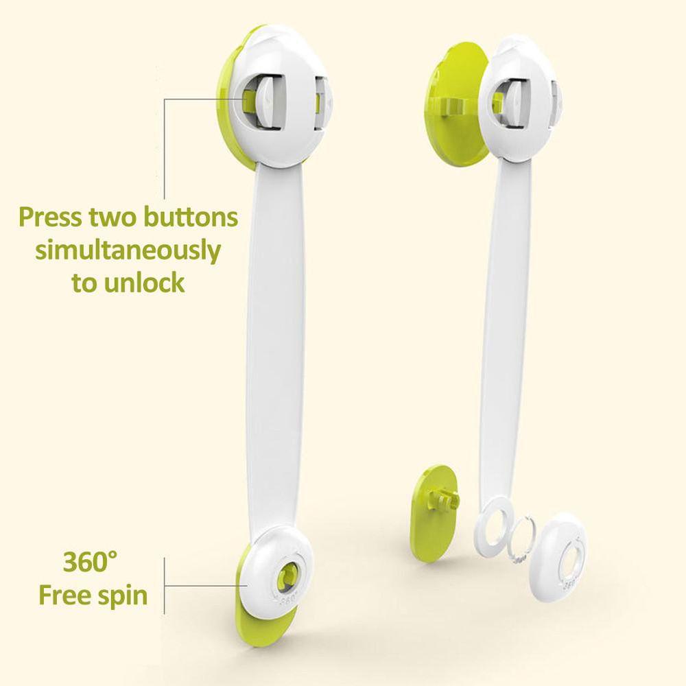 Khóa Cửa Tủ Chén / Ngăn Kéo Bảo Vệ An Toàn Cho Bé Chống Kẹp Tay Đa Năng