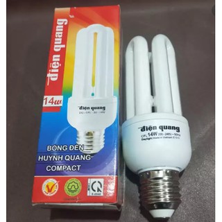 BÓNG ĐÈN 3U-14W ĐIỆN QUANG  ĐUÔI E27