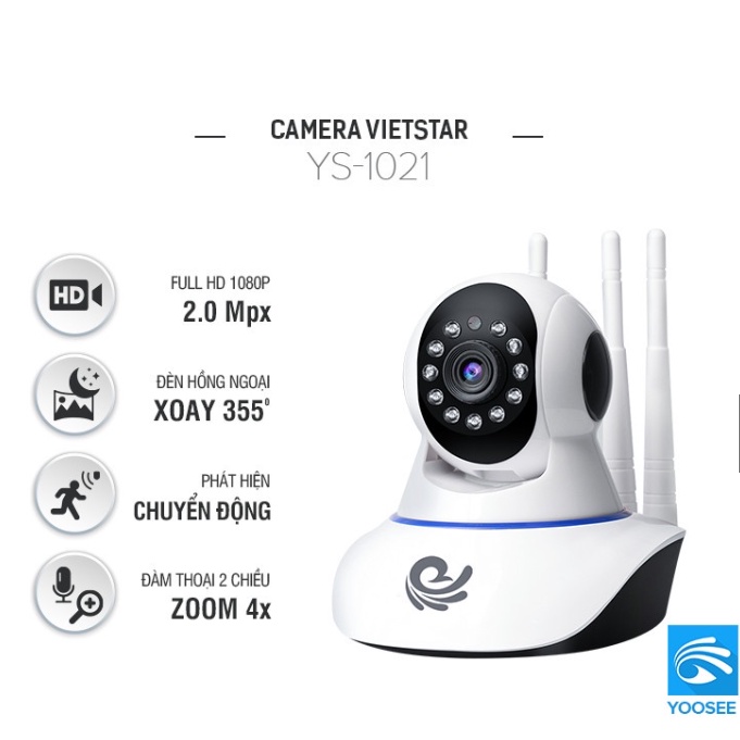 Camera Wifi 3 Râu Việt Star Quốc Tế Phân Giải 2.0 Mxp Hàng Chính Hãng Bảo Hành 12 Tháng