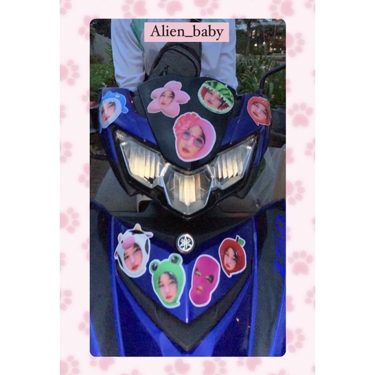 >80tem sticker ghép mặt hình thú