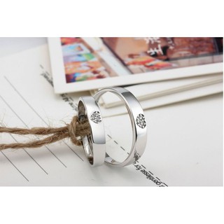 Nhẫn Đôi Mạ Bạc 925 Thời Trang
